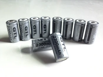  16340 nabíjateľné lítiové batérie, 2300mAh batérie Pre Horák Baterka 3,7 v nabíjateľné lítiové batérie, blesk, batéria
