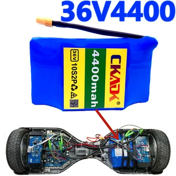  18650 batériu CKADK 10s2p 36V Li ion nabíjateľná batéria 4400mah 4.4 ah jeden cyklus napätie Hover Board batérie