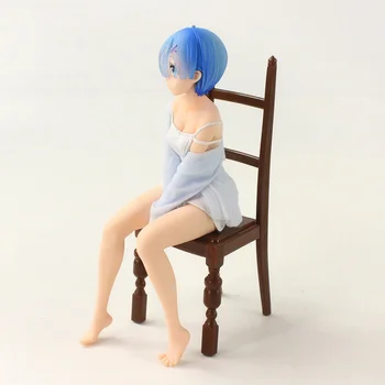  19.5 cm Anime Re:Život V inom Svete Od Nuly Rem s Stoličky Figúrka PVC Akcie Obrázok Dekorácie Bábiky