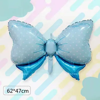  1pcParty Nové Produkty, Svadobné Dekorácie Narodeniny Dekorácie Chlapec Dievča motýlik Bowknot Hliníková Fólia Balón