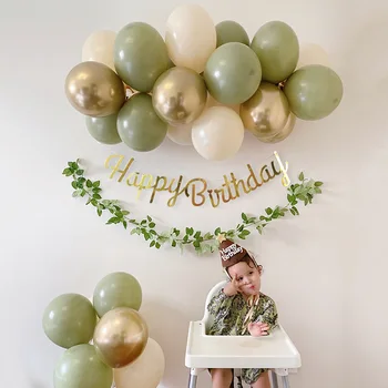  1set Fazuľa Zelená Latexové Balóny Garland Arch Súprava Baby Sprcha Balón Nastaviť Svadby, Narodeniny, Party Dekorácie