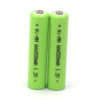  2 ks 1.2 V Nabíjateľné Batérie AAA 500mAh 3A Nimh, Ni-Mh Moutain Hornej Bunky Bez Zvárania Karty pre Led Solárne Svetlo