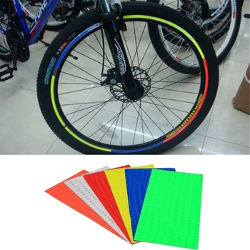  2021 Požičovňa bicyklov Svetla Reflexné Nálepky Špice Kolesa Rúry Pásy Bezpečnostné Výstražné Svetlo Reflektoru Cyklistické jazdecké vybavenie
