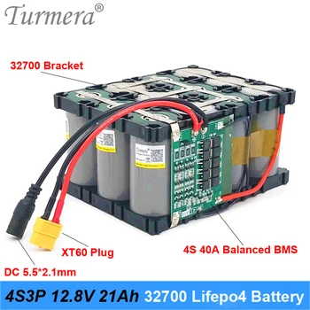  32700 Lifepo4 Batérie 4S3P 12.8 V 21Ah s 4S40A Maximálne 100A Vyvážené BMS pre Elektrické Lodné Neprerušené Napájanie 12V