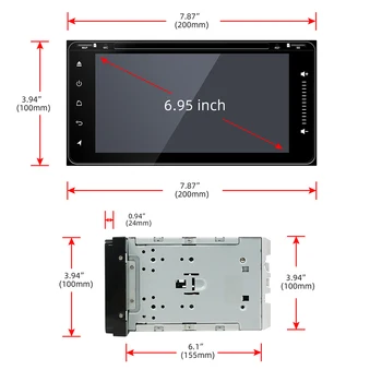  4 core 2 din android 10.0 auto dvd gps navigácia pre Toyota Avalon AVanza Celica camry corolla autorádio, video prehrávač, WIFI BT5.0
