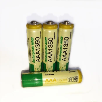  4pcs/veľa 1.2 V AAA nabíjateľné batérie vysoký výkon s vysokou hustotou 1350mAh AAA nabíjateľné NI-MH batérie