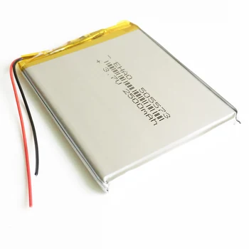  5 KS 3,7 V 2500mAh Lítium-Polymérová Lipo Batérie Nabíjateľné Články Na Výkon Bankových E-knihy Reproduktor 505573 5*55*73mm