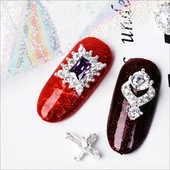  5 ks najnovšie módne nail art zliatiny zirkón šperky drahokamu šperky, luxusné šperky nechtov manikúra dekorácie nechtov dodávky