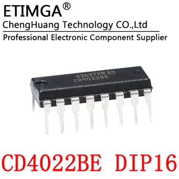 5 KS/VEĽA CD4022BE DIP16 CD4022 Binárny čítač/logiky čip 8 dekódovanie
