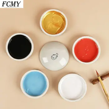  5 Vrstiev/súbor Keramiky Paletu Akvarel Viacerých Vrstiev Farieb Umelecké potreby Farba Misky Umelecké potreby Umelec