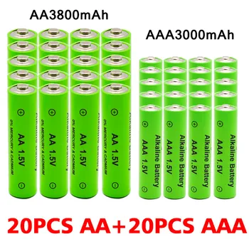  AA + AAA Nabíjateľné AA 1,5 V 3800mAh / 1,5 V AAA 3000mah Alkalické Batérie Baterka Hračky, Hodinky, MP3 Prehrávač Nahradiť Ni-Mh Batérie