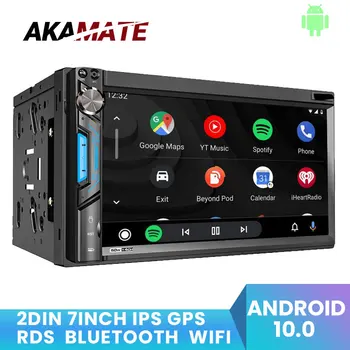  AKAMATE 2din autorádia Univerzálny 7inch Auto Video Prehrávač FM WIFI, GPS Navigácia, Bluetooth, RDS Bezdrôtový Carplay Android Auto