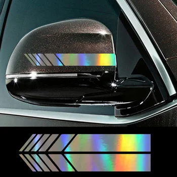  Auto Samolepky Reflexné Flim Pruhy Tvorivé Obtlačky Dekorácie Pre Spätné Zrkadlá Auto Tuning Styling D20