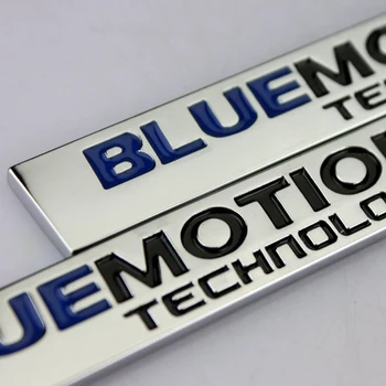  Bluemotion Znak Písmená Odznak Odtlačkový Logo Nálepky Mriežka Pre Volkswagen CC Golf POLO Bora, Passat MK4 MK5 MK6 Lavida TIGUAN