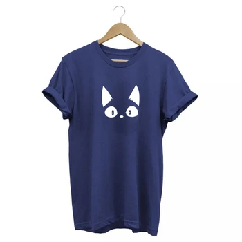  COOLMIND bavlna mačka tlače unisex tričko príležitostné voľné mačka mužov tričko krátky rukáv bavlna ženy t-shirt ženy tee košele top