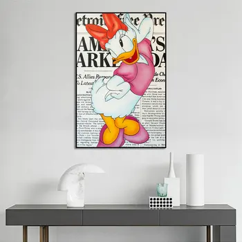  Disney Kreslené Postavičky Knihy Umenie Plagáty Vytlačí Daisy Donald Duck Tlač Wall Art Plátne Obrazy Domova Obrázok Najlepší Darček