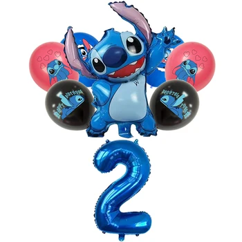  Disney ' Lilo & Stitch Balón Počet Balónov 1 2 3 st Deti Hračka Narodeninovej Party Dekorácie, Detské Sprcha Cartoon Globos Dodávky