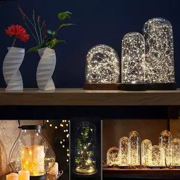  Fľaša vína Korku Svetlá String 20 LED Rozprávkových Svetiel Batérie Strán, Svadby, Vianočné Halloween Dekorácie Bar Fľaša Svetlá