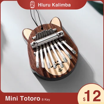  Hluru Kalimba Mini Palec Klavír 8 Kľúče Kvalitné Drevo Nádherné Marimba Hudobné nástroje, Príslušenstvo Darček pre Dievčatá a Deti