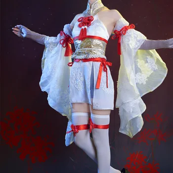  Hra Naraka: Bladepoint Hutao Cosplay Kostým Ženy Roztomilý Šaty Fantázie Kimono Vyhovovali Halloween Karneval Hu Tao Uniformy Zákazku