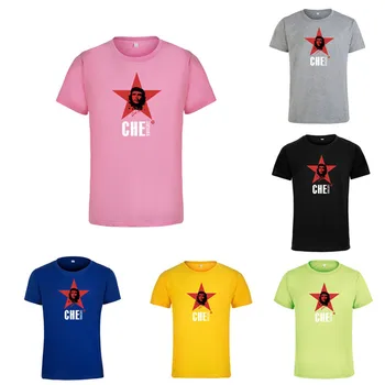  Hrdina Che Guevara Star pánske T-shirt Bežné Krátky Rukáv Kolo Krku Topy Tee Darček