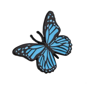  L2378 Blue Butterfly Roztomilý Smalt Pin Odznaky na Batoh Preklopke Kolíky Brošne na Oblečenie, Darčeky pre Priateľov, Šperky, Doplnky
