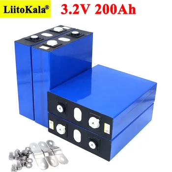  Liitokala 3.2 V 200Ah LiFePO4 Lítiové Batérie, 3.2 V Lítium-železo-Fosfát Batérie Pre 4S 12V 24V 16S Batéria, Invertor Vozidla RV