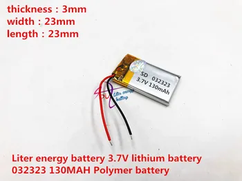  Liter energie batéria 3,7 V lítiová batéria 032323 130MAH Polymérová batéria