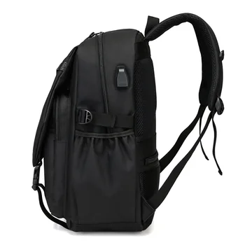  Muži Batoh Módny Trend Batoh, Veľká Kapacita Cestovné Jednoduché Počítačové Školské tašky USB Black Späť Tašky pre Ženy Študent 2021