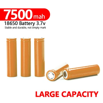 Nové 3,7 V 7500mAh 18650 Lítiová Nabíjateľná Batéria Baterku LI-Ion Batérie