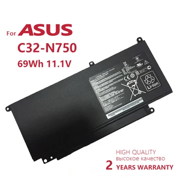  Originálny nový 32-N750 Notebook batéria Pre ASUS N750 N750J N750JK N750JV N750Y47JK-SL N750Y47JV-SL 11.1 V 6260mAh/69WH kontakty batérie