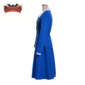  Peggy Carter Cosplay Kostým Jednotné Agent Carter Modrý Oblek Cosplay Kostým