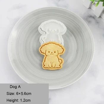  Plastové Cookie Cutter DIY Cartoon Biscuit Foriem, 3D Cookie Frézy Cartoon Biscoito Plesne Cookie Formy na Pečenie Cake Zdobenie Nástroj