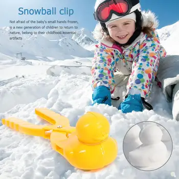  Plastové snehová guľa Maker Klip Kačica Tvarované snehová guľa Maker Klip Detí Vonku v Zime Sneh, Piesok Formy Nástroj Hračka 10pcs 스노우볼 메이커