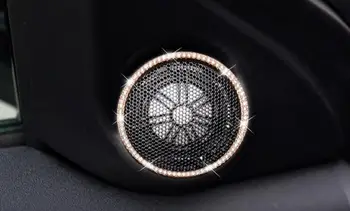  Pre Range Rover Evoque Rokov 2011-2016 Drahokamu/Hliníkovej Zliatiny Auto Reproduktor Kruhu Stereo Krúžok Kryt Trim Auto Styling