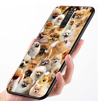  Pre Xiao Redmi Poznámka 9 9S Max Telefón Prípade Roztomilý Pomeranian psov Späť Na Xiao 8T 8 7 6 5 Pro 5A 4X 4 Čierny Kryt Telefónu