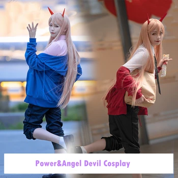  SBluuCosplay Anime Pílou Muž Makima Cosplay Moc Reze Cosplay Kostým Anjel Diabol Kostým Parochňu Oblečenie