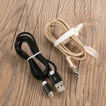  SUPTEC Nylon Pletená USB Typ-C Kábel pre Samsung S10 S9 Xiao Mi 9 8 Huawei Plnenie Údaje USB Typu C Nabíjací Kábel USB-C Kábel