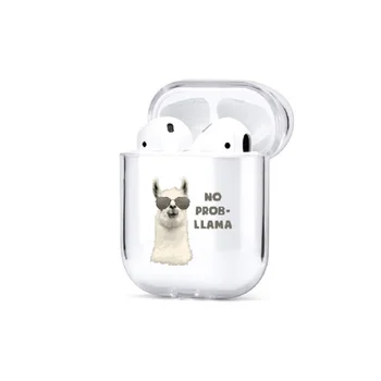  Transparentné Zvierat Mačka, Pes Prípade Airpods Prípadoch PC, Jednoduché Silikónové puzdro Pre AirPods 2 Slúchadlá Kryt Pre Apple Vzduchu Struky Prípade
