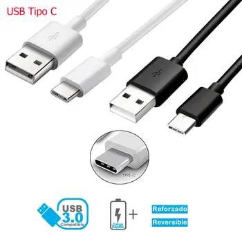  USB Typ-C Kábel pre Xiao Mi A2 MI A3 Mi 6X Mi 9 mobile rýchle nabíjanie a dátové dĺžka 1 m a 2 m