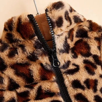  V zime Teplé Oblečenie pre Psov Zvieratko Plyšové Leopard Psa Bunda, Kabát francúzsky Buldog Vyhovovali XS-XXL