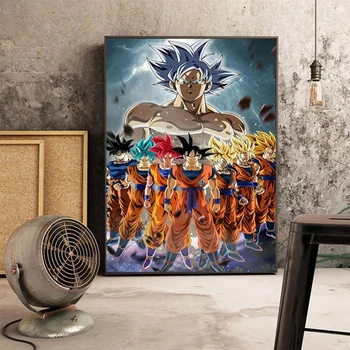  Vegeta HD Vytlačí Domova Japonské Anime Plátno Plagát Maľovanie na Stenu Dragon Ball Umenie Modulárny Obrázok Č Rám Pre Obývacia Izba