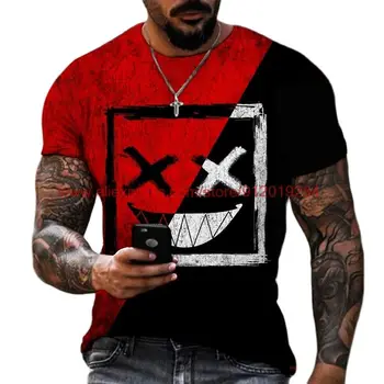 Vtipné Vzor Pre Mužov, T-košele pánske Horor O-krku Bežné Tričko v Lete Veľké Veľkosti Streetwear Mužov Hip Hop 3D tričká Topy Čaj