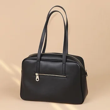  Vysoká kapacita cowhide kožené kabelky Luxusné ženy značky kabelky ženy tašky dizajnér módne dámy Vysokou kapacitou taška cez rameno