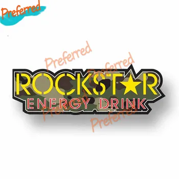  Vysoká Kvalita Rockstar Energy Drink Logo Odtlačkový Motocross Závodné Notebook Prilba Batožinového Priestoru Stenu, Vinylové Auto Nálepky Die Rezanie