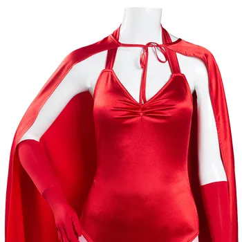  Wanda Vízia Scarlet Witch Wanda Maximoff Cosplay Kostým Ženy Jumpsuit Oblečenie Halloween Karneval Vyhovovali Plášť