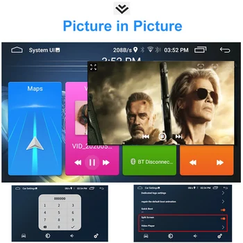  Wanqi 7-Palcový Ford Tranzit+ Android 10.0 Multimediálne Stereo Bluetooth, WIFI, BT, GPS Navigácie 2 DIN autorádio, NO DVD Prehrávač